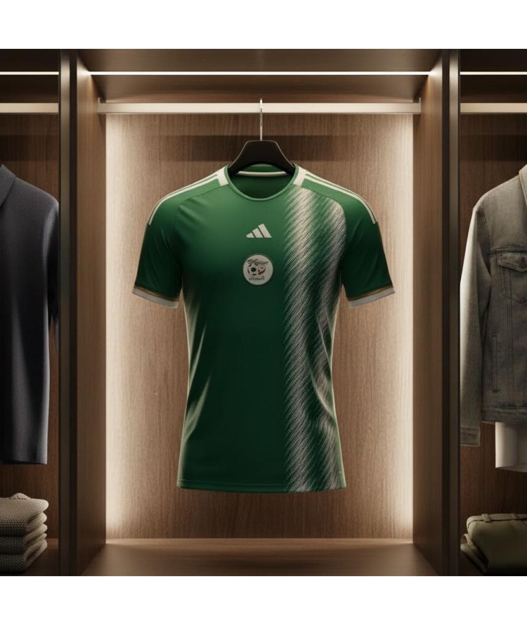 ADIDAS Зеленая хлопковая футболка, фото 2