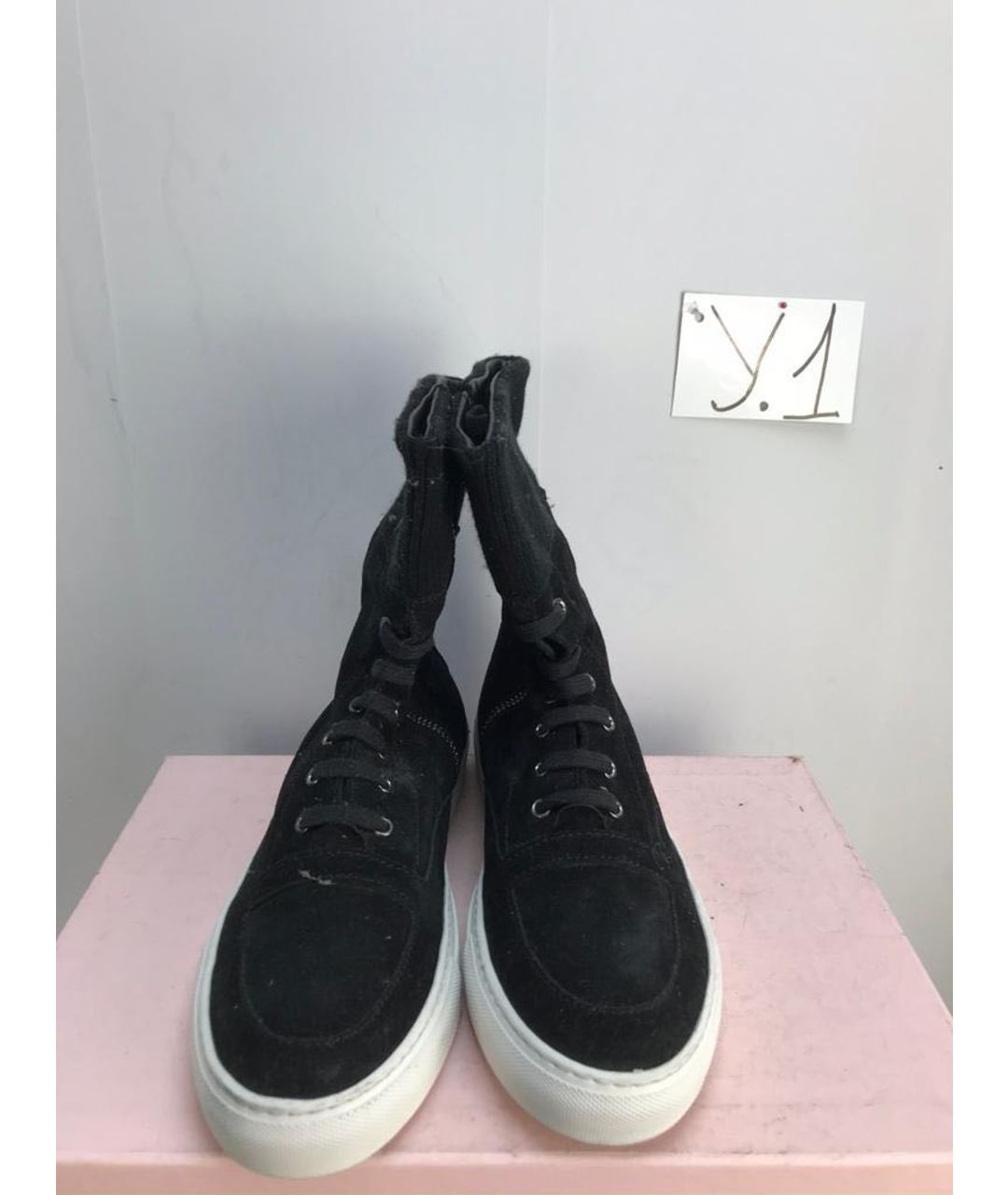 LES COPAINS Черные высокие кроссовки / кеды, фото 3