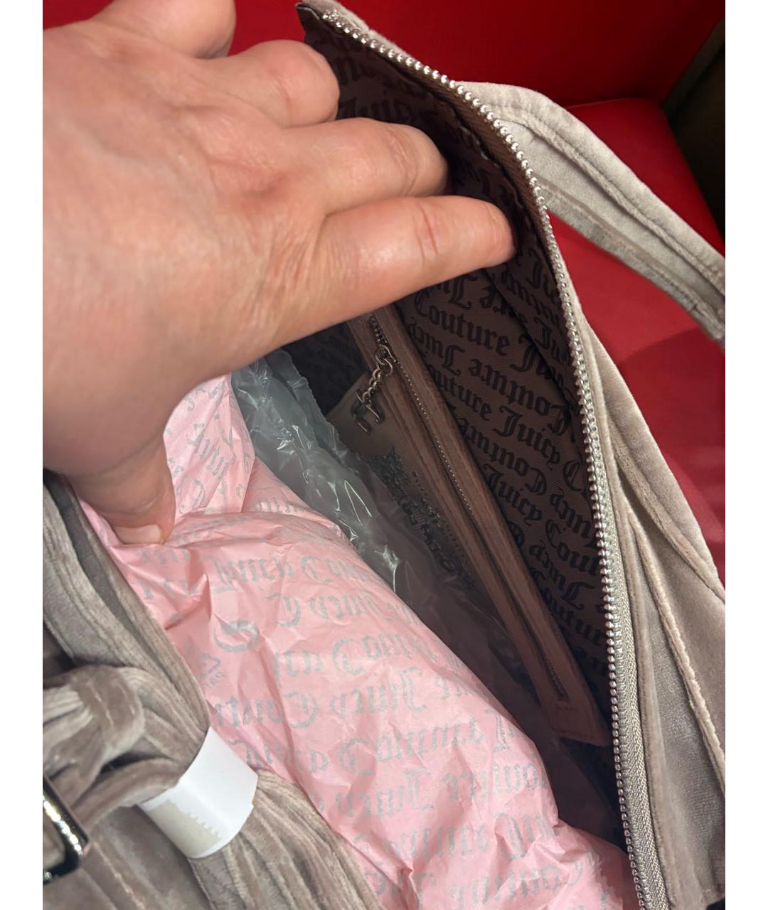 JUICY COUTURE Бежевая сумка тоут, фото 4