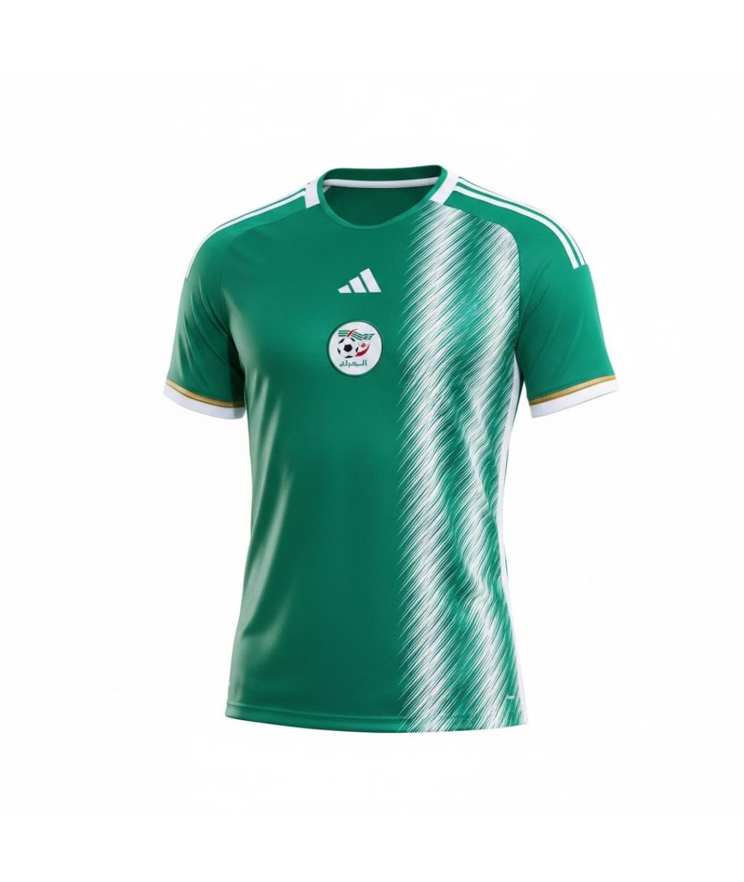 ADIDAS Зеленая полиэстеровая футболка, фото 1