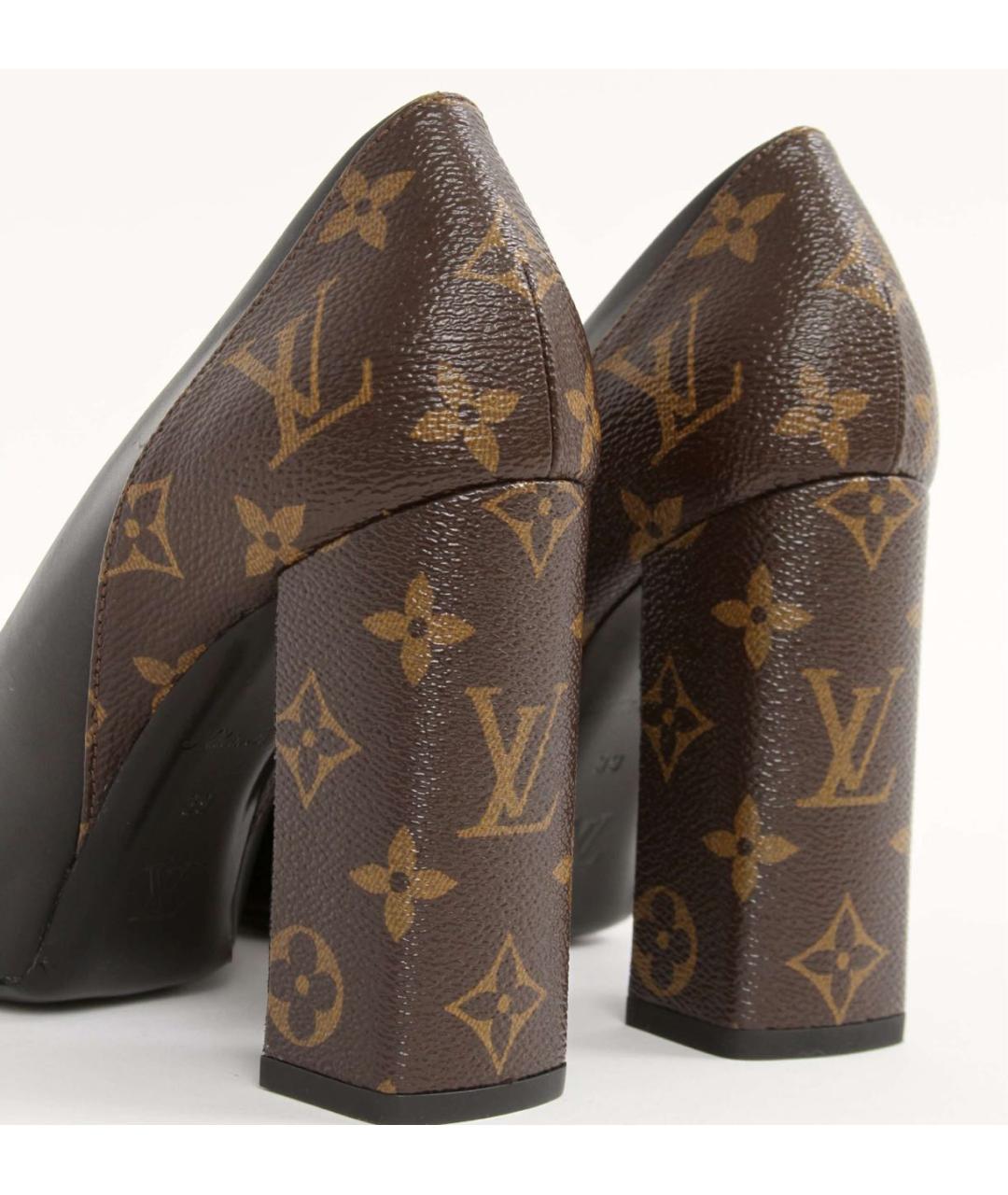 LOUIS VUITTON Черные кожаные туфли, фото 5
