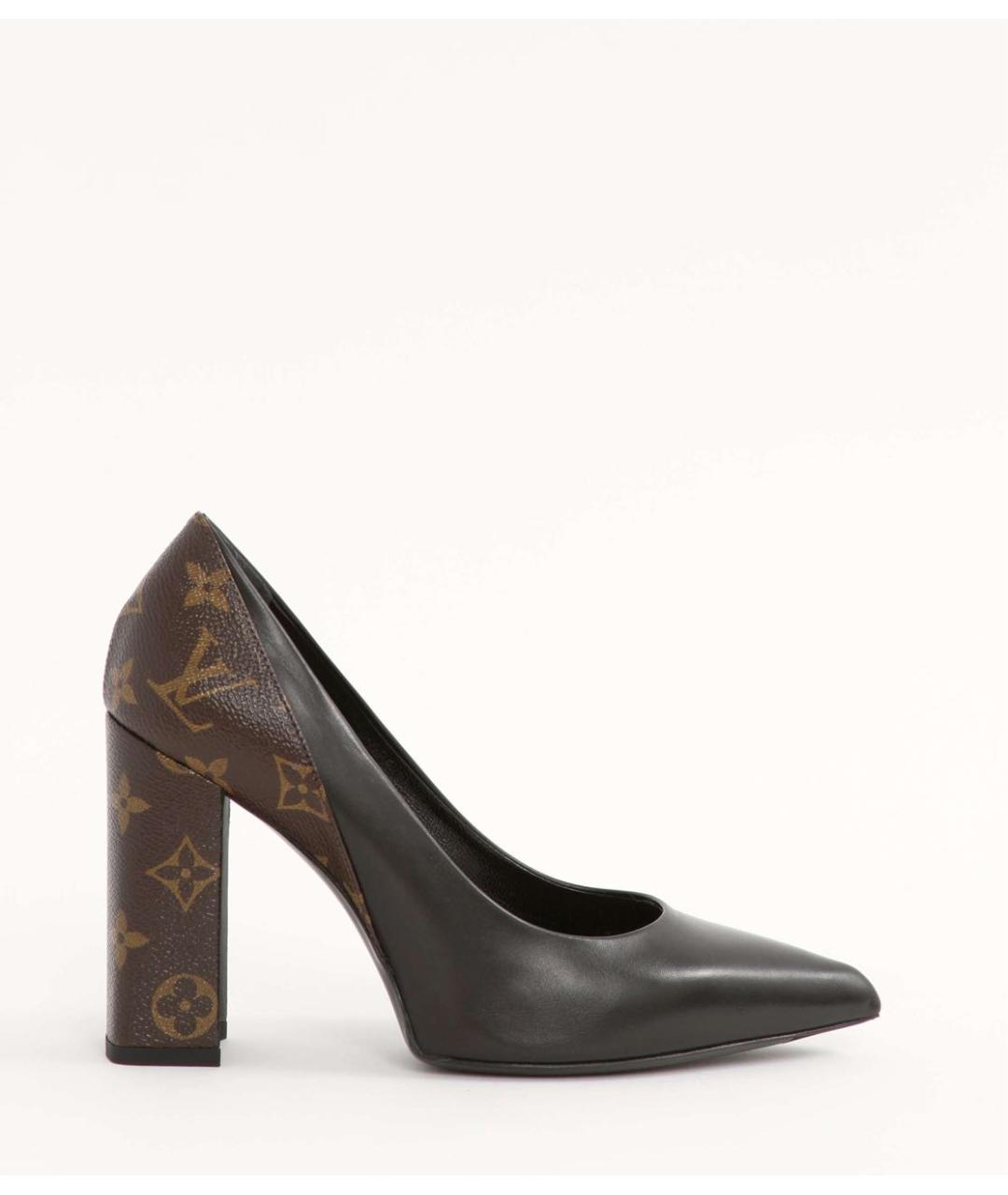 LOUIS VUITTON Черные кожаные туфли, фото 6