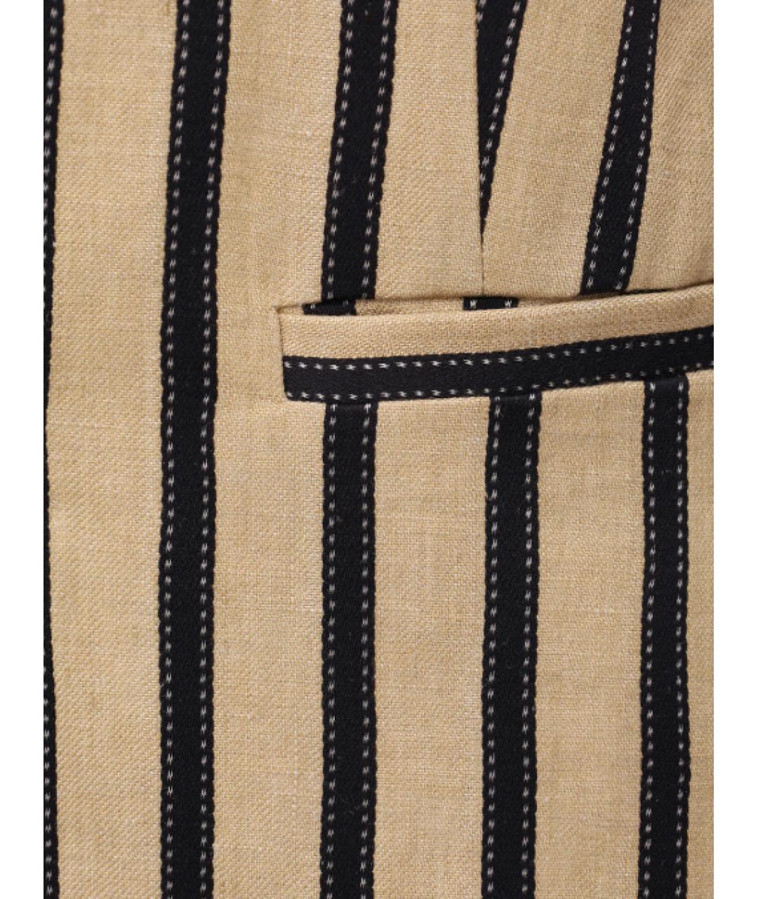 MAX MARA Бежевый льняной жилет, фото 3