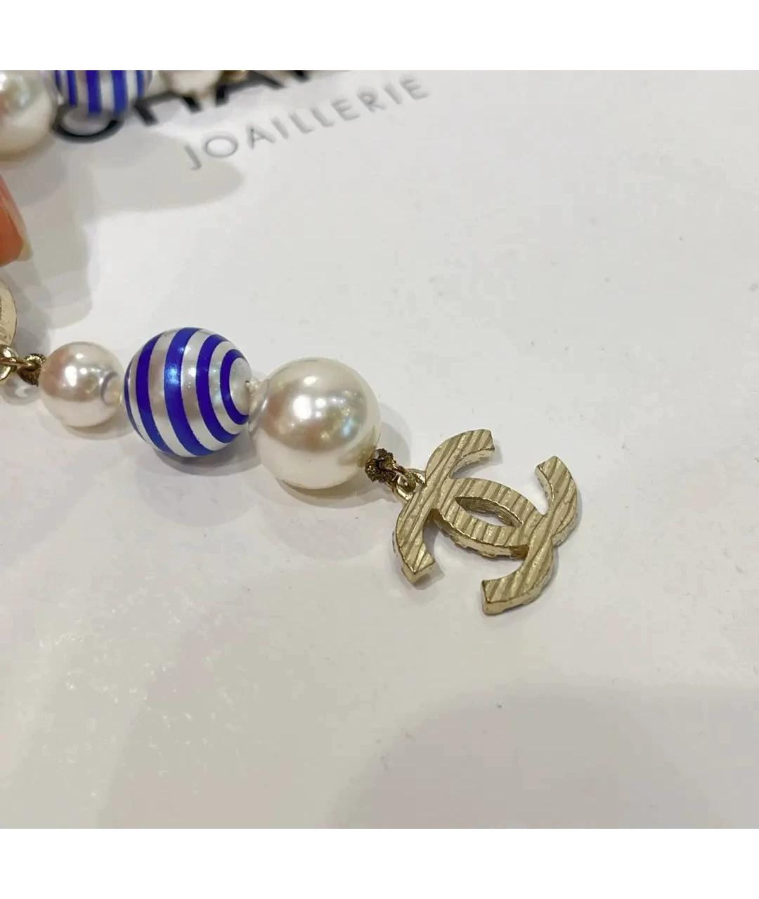 CHANEL Синие жемчужные серьги, фото 4