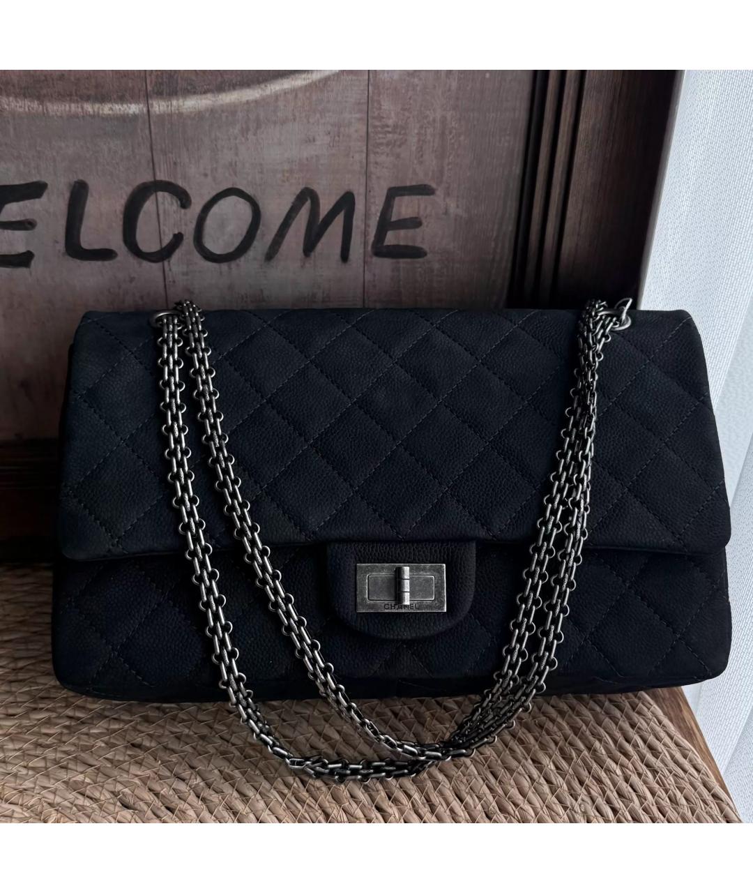 CHANEL Черная замшевая сумка через плечо, фото 2