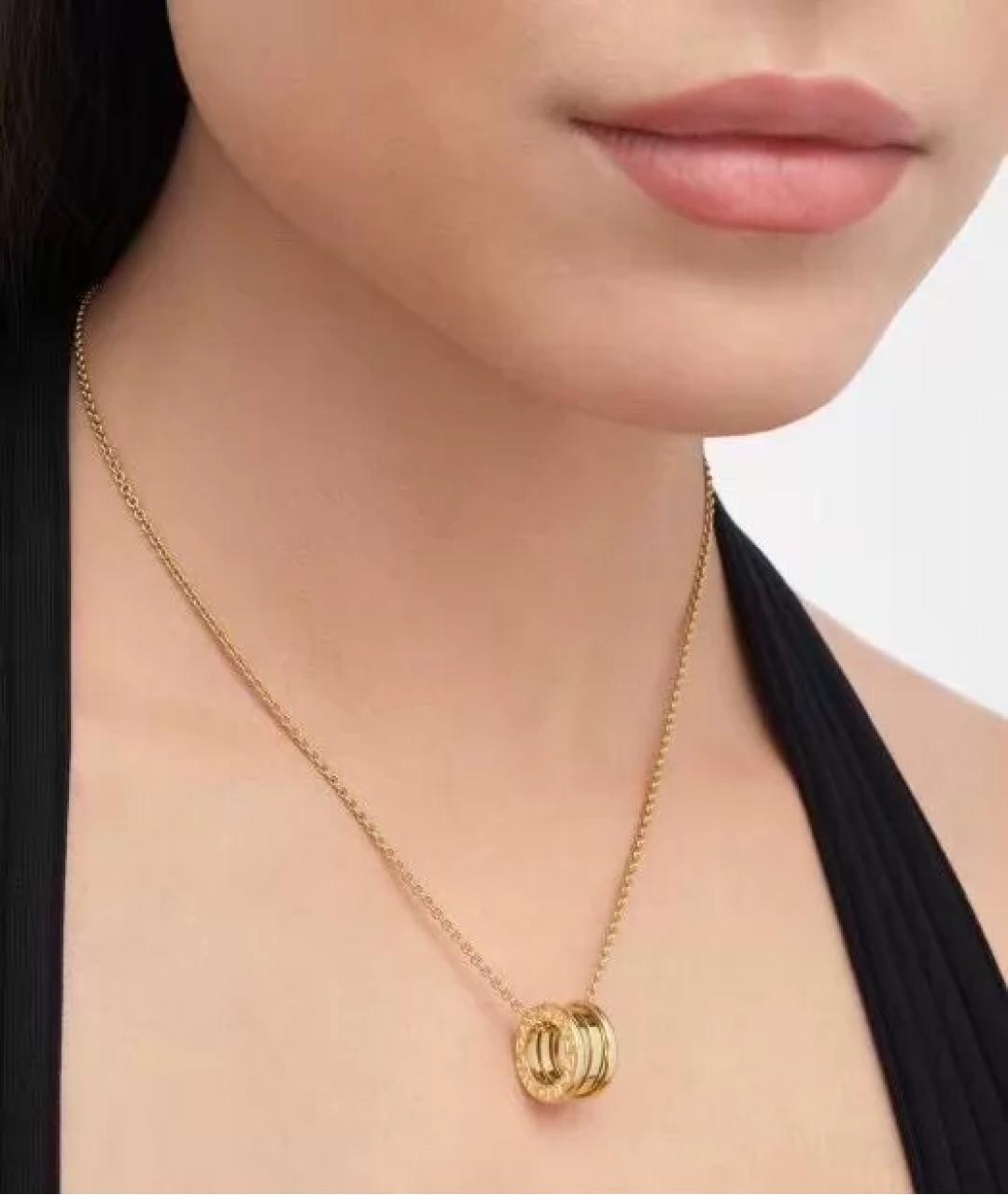BVLGARI Розовое колье из розового золота, фото 6
