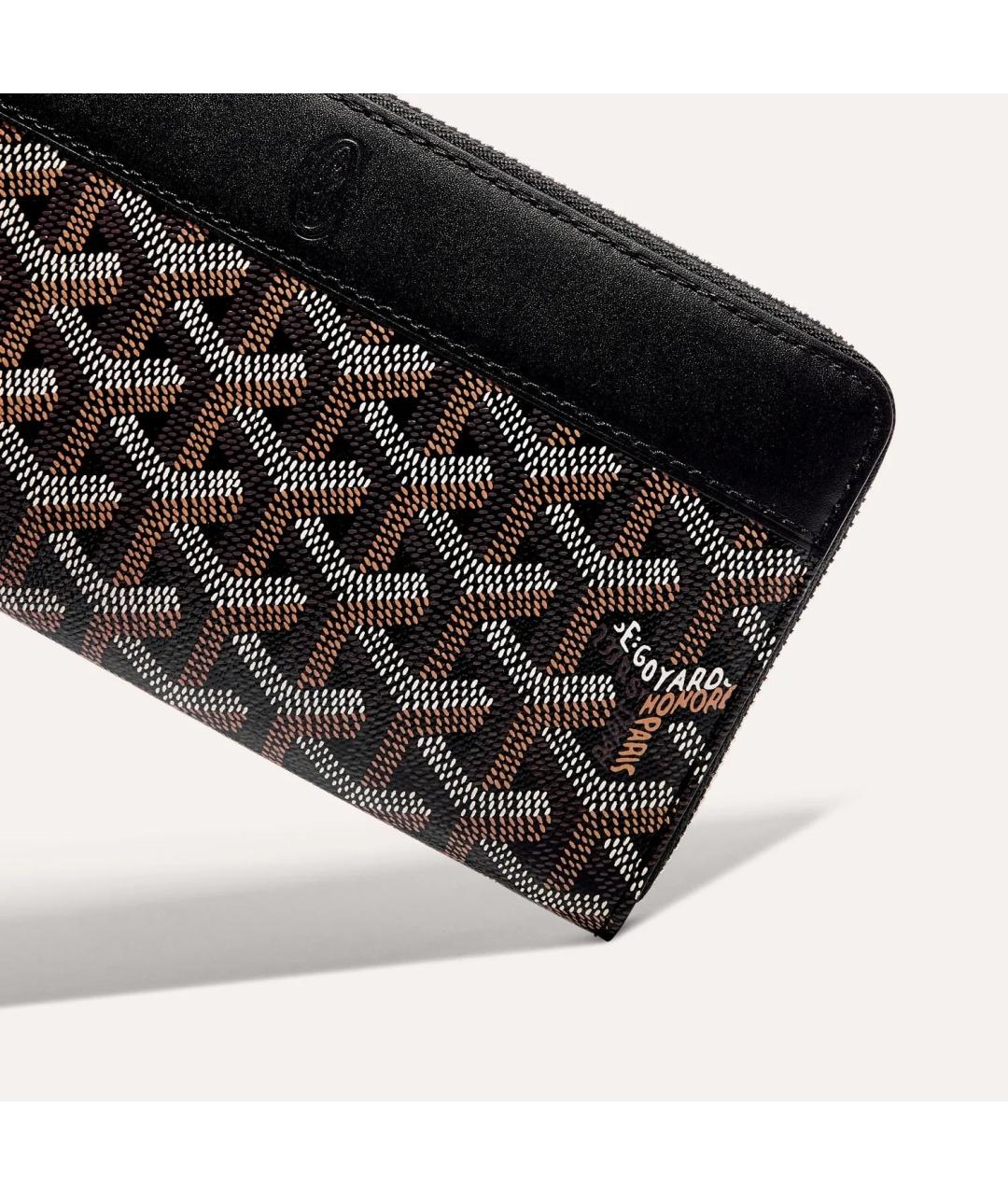 GOYARD Черный кожаный кошелек, фото 2