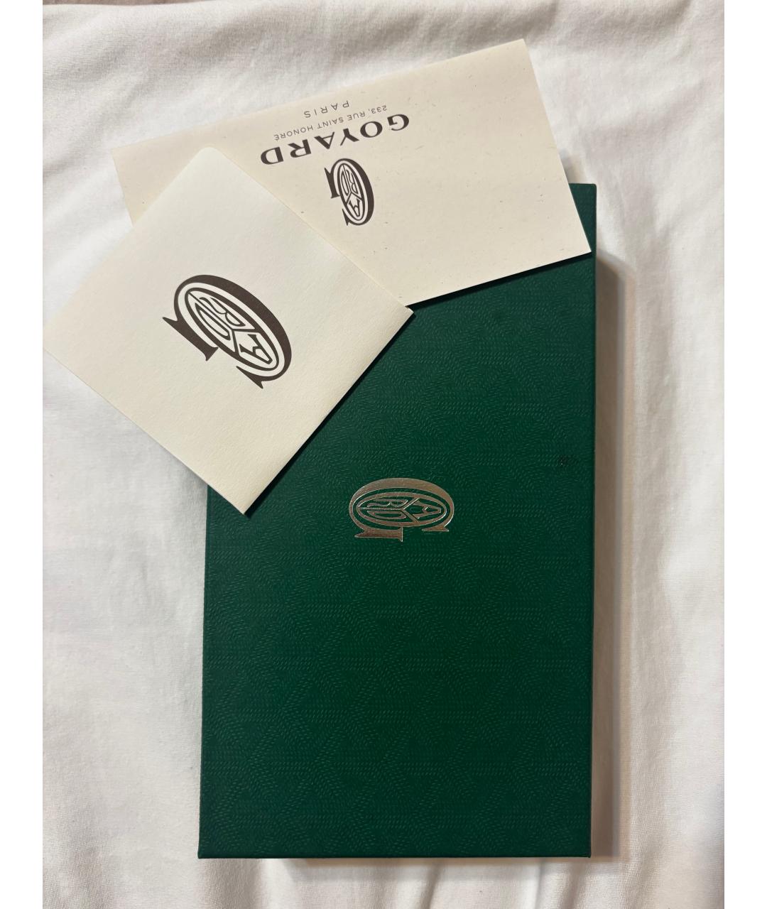 GOYARD Черный кожаный кошелек, фото 7