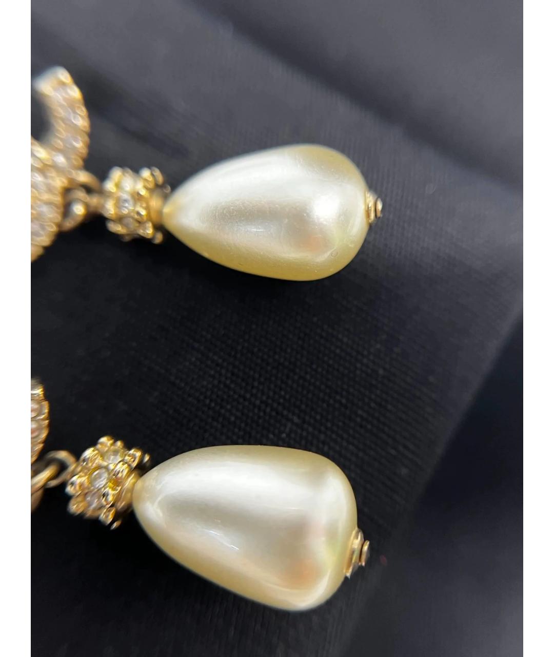 CHANEL Золотые жемчужные серьги, фото 4