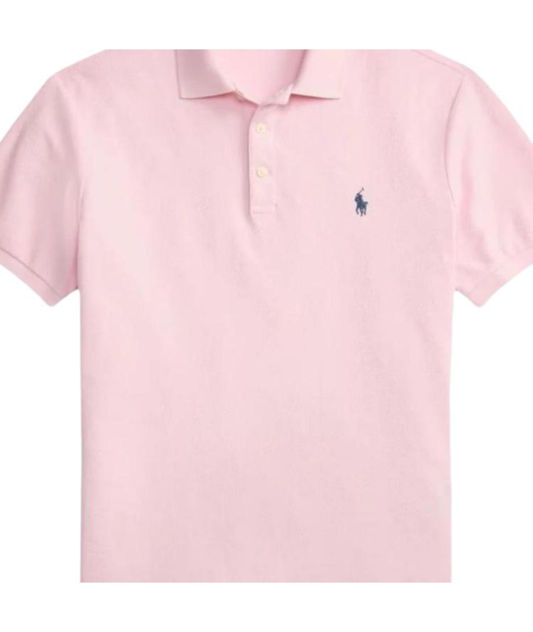POLO RALPH LAUREN Розовое поло с коротким рукавом, фото 5