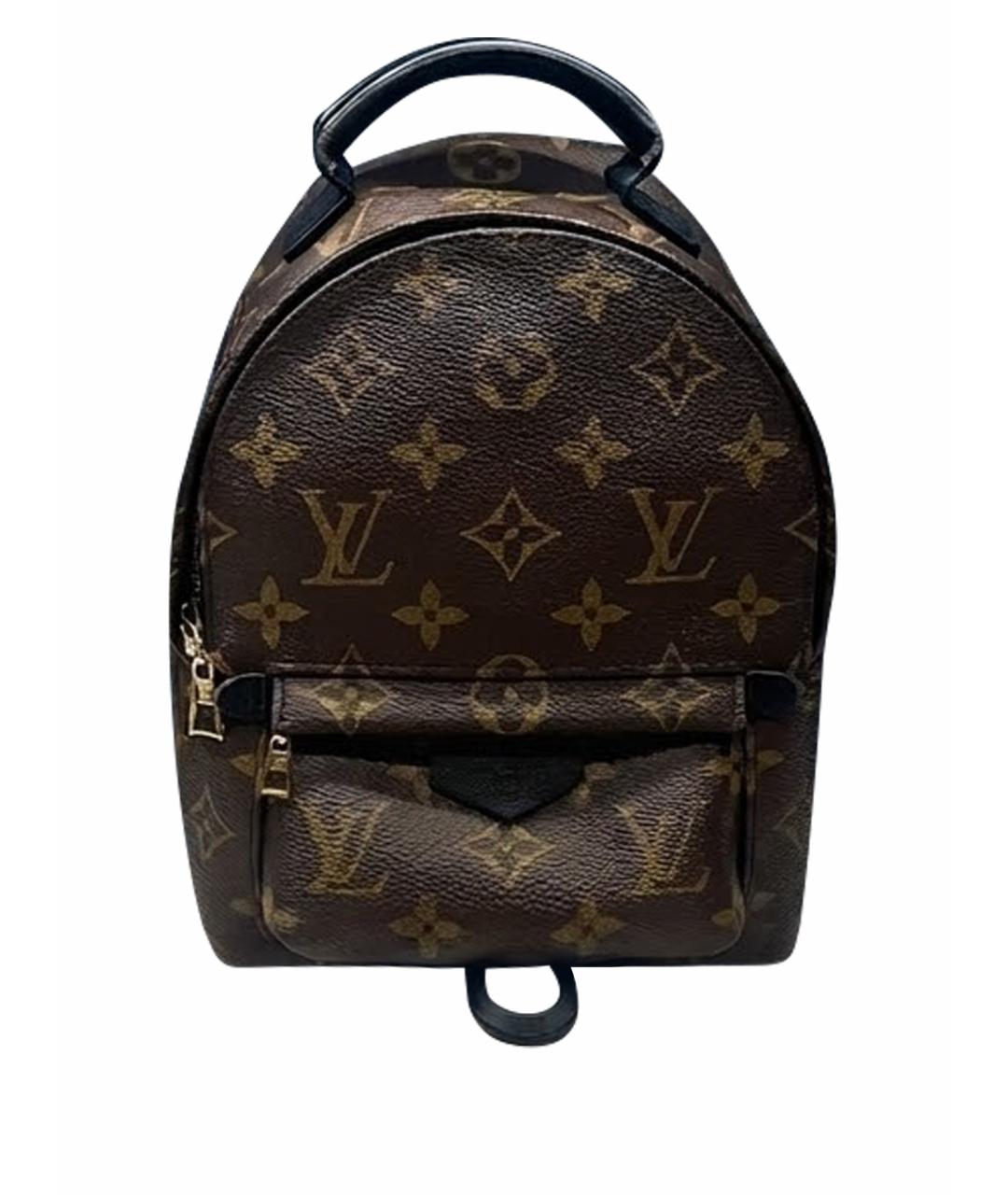 LOUIS VUITTON Коричневый кожаный рюкзак, фото 1