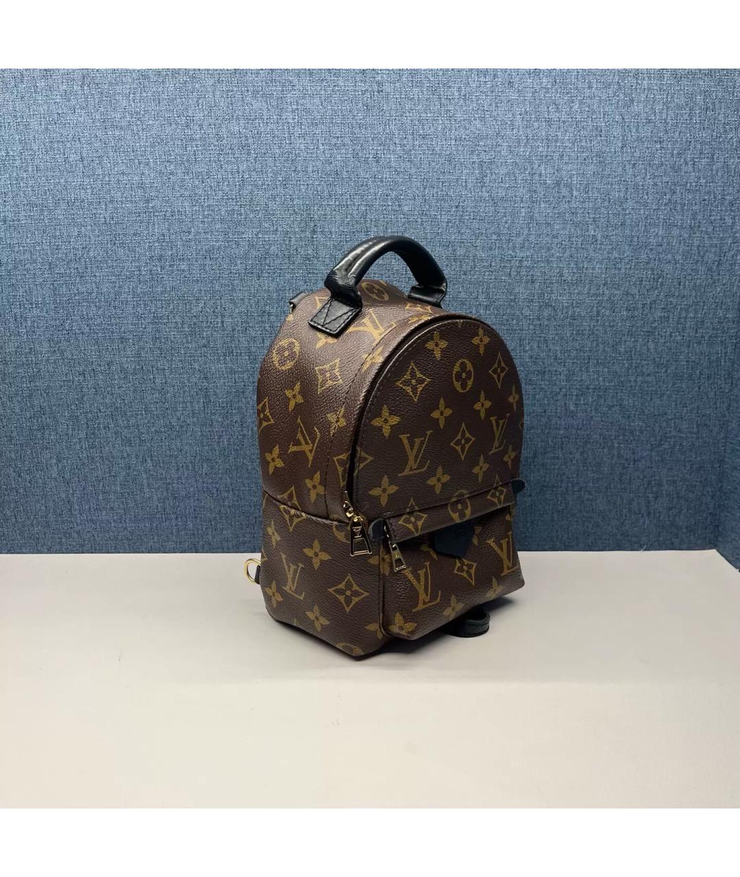 LOUIS VUITTON Коричневый кожаный рюкзак, фото 3
