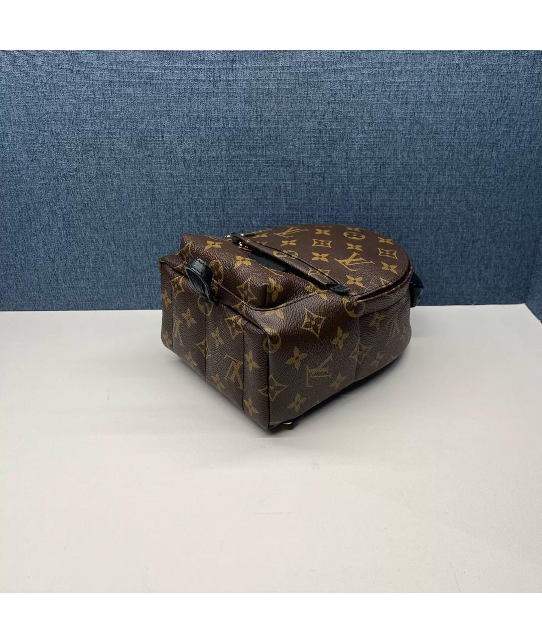 LOUIS VUITTON Коричневый кожаный рюкзак, фото 6
