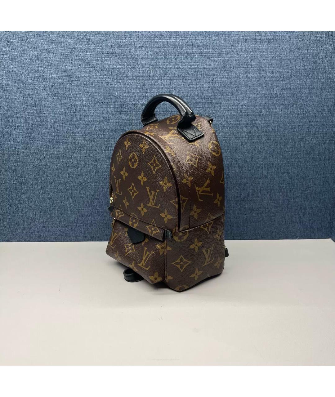 LOUIS VUITTON Коричневый кожаный рюкзак, фото 4