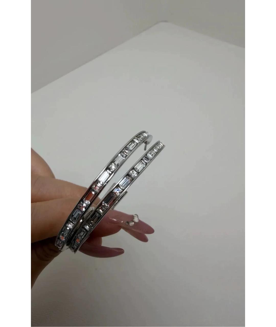 CHANEL Серебряные металлические серьги, фото 4