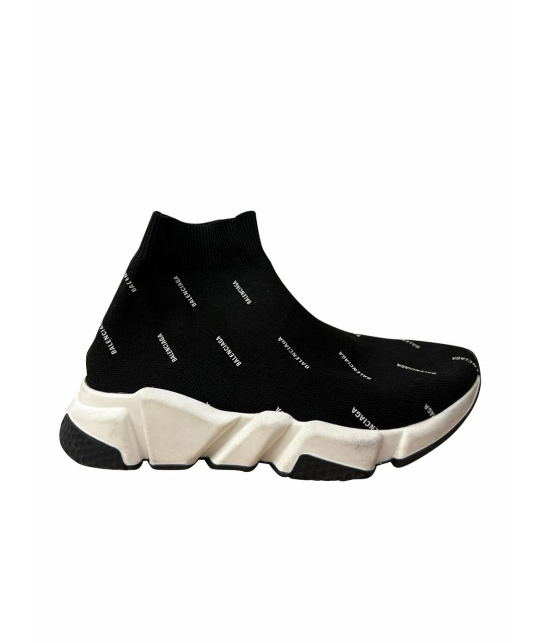 BALENCIAGA Черные текстильные кроссовки, фото 1
