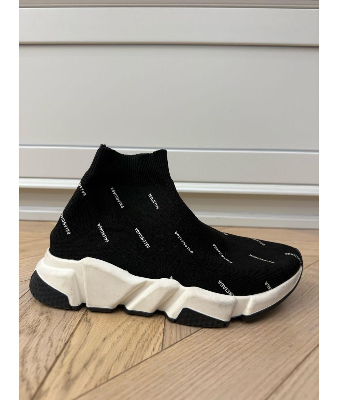 BALENCIAGA Черные текстильные кроссовки, фото 5