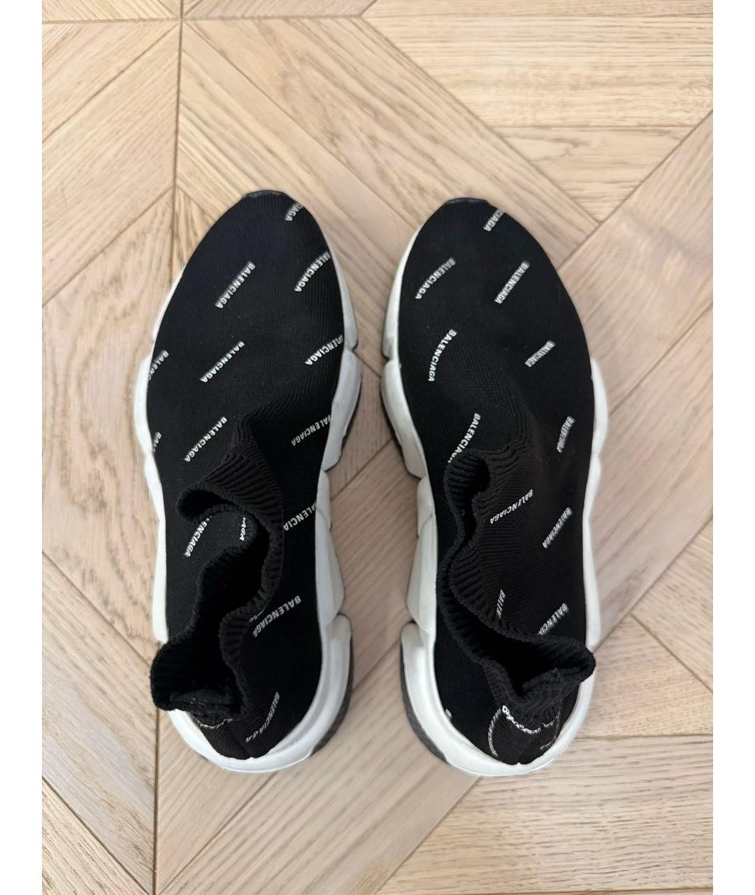 BALENCIAGA Черные текстильные кроссовки, фото 3