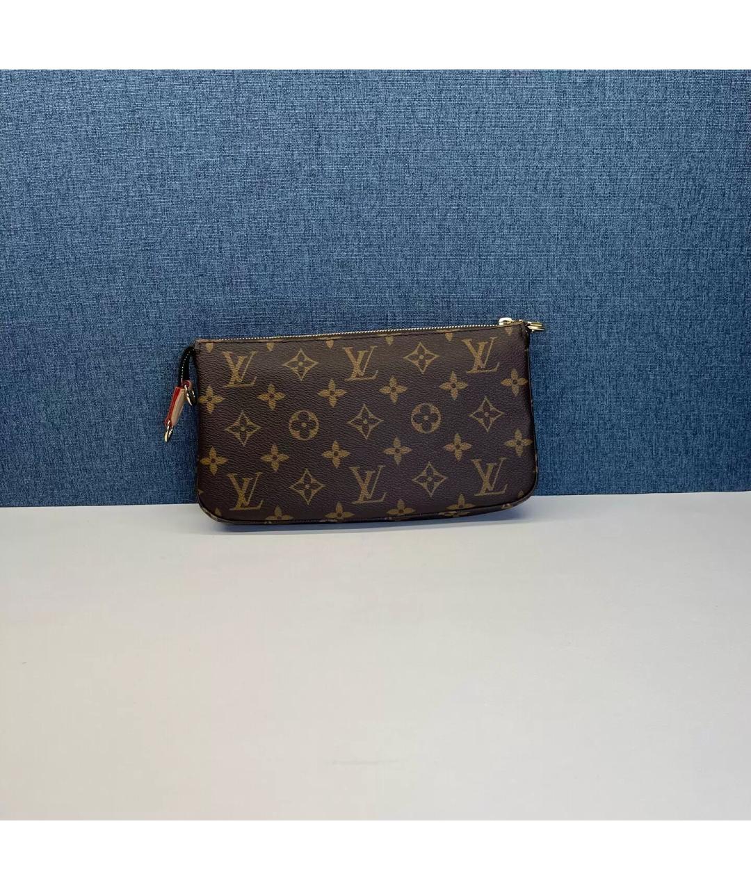 LOUIS VUITTON Коричневая жаккардовая сумка через плечо, фото 2