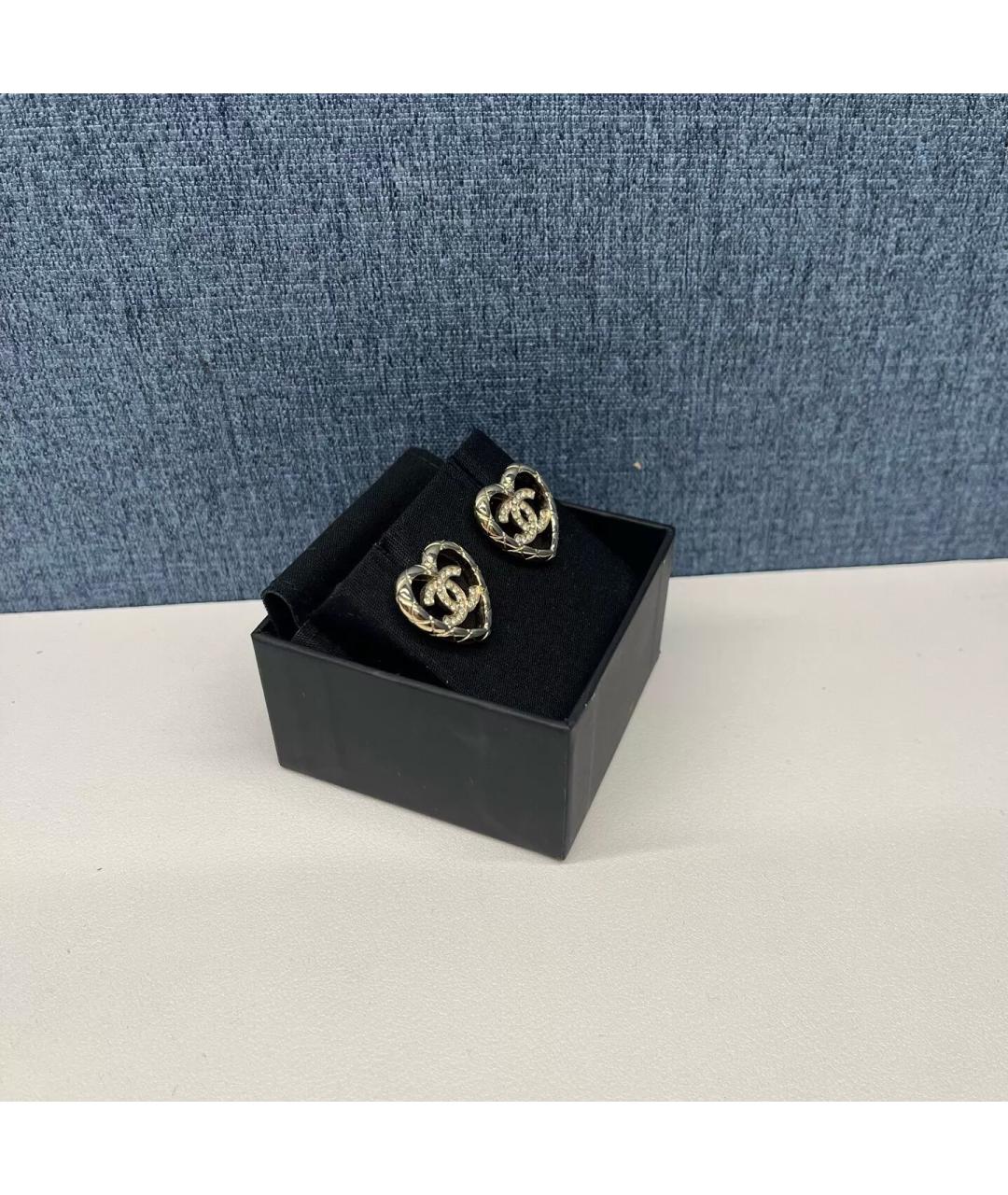 CHANEL Золотые позолоченные серьги, фото 2