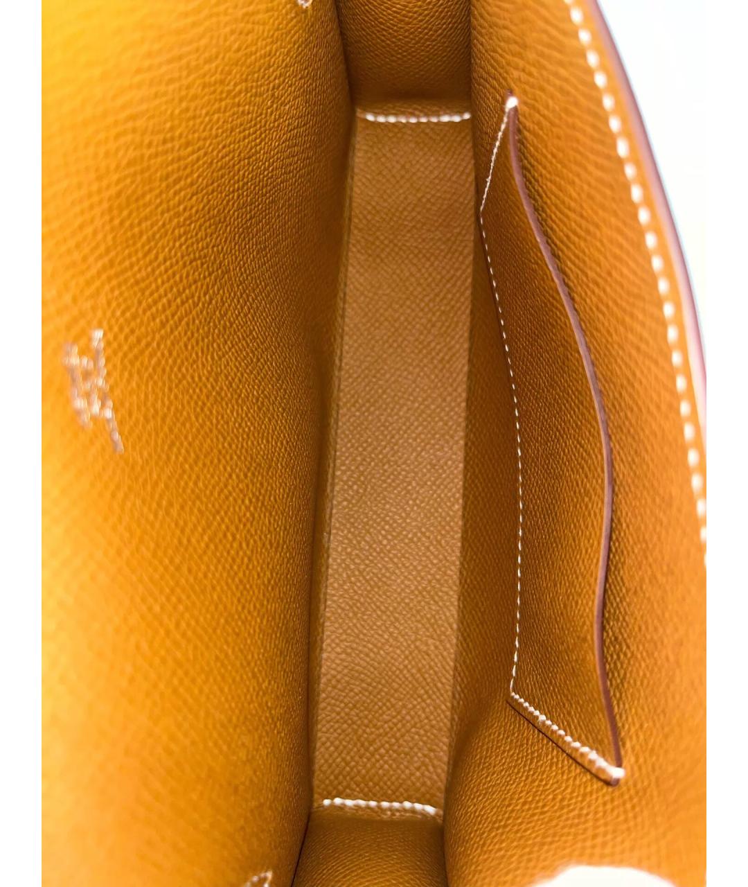 HERMES Коричневая кожаная сумка через плечо, фото 7
