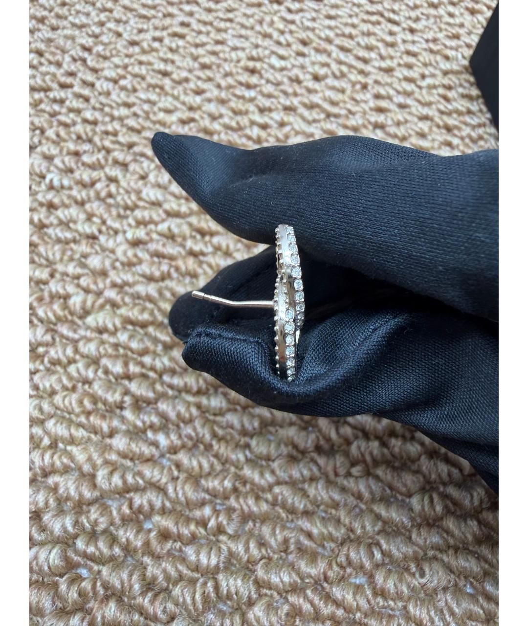 CHANEL Серебряные металлические серьги, фото 4