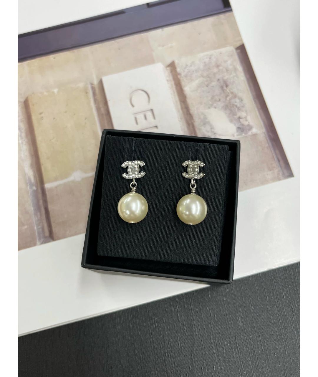 CHANEL Золотые жемчужные серьги, фото 6