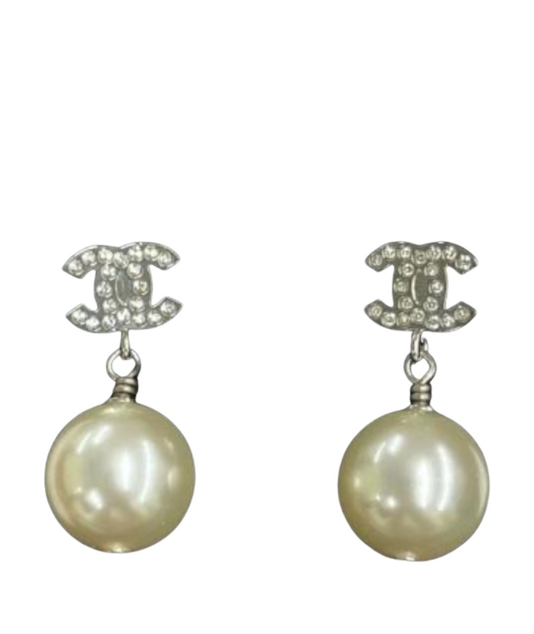 CHANEL Золотые жемчужные серьги, фото 1