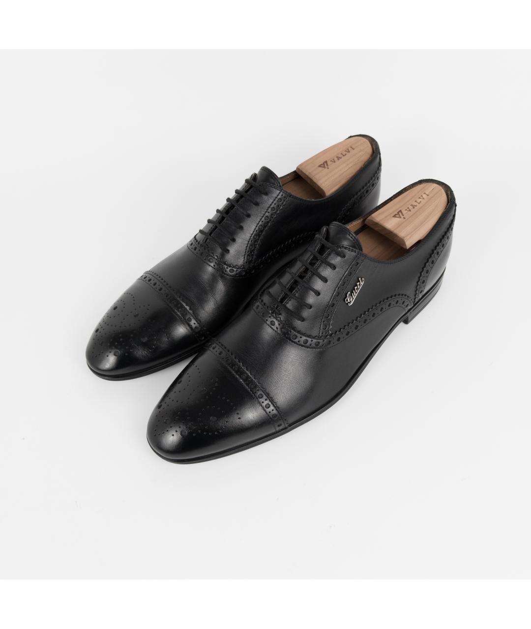 GUCCI Черные кожаные туфли, фото 7