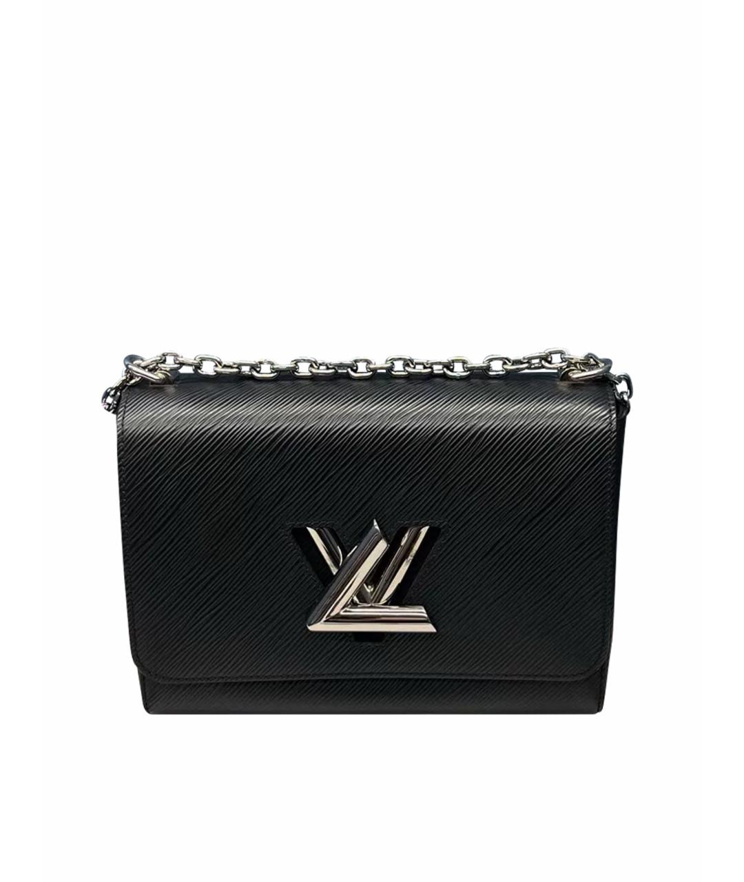 LOUIS VUITTON Черная кожаная сумка через плечо, фото 1
