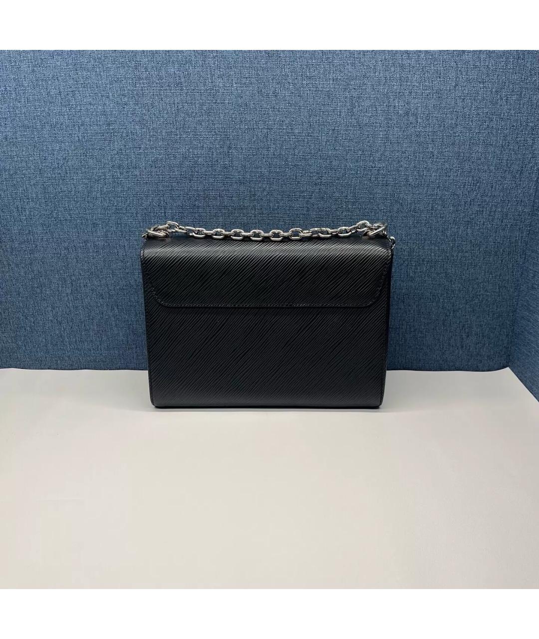 LOUIS VUITTON Черная кожаная сумка через плечо, фото 2