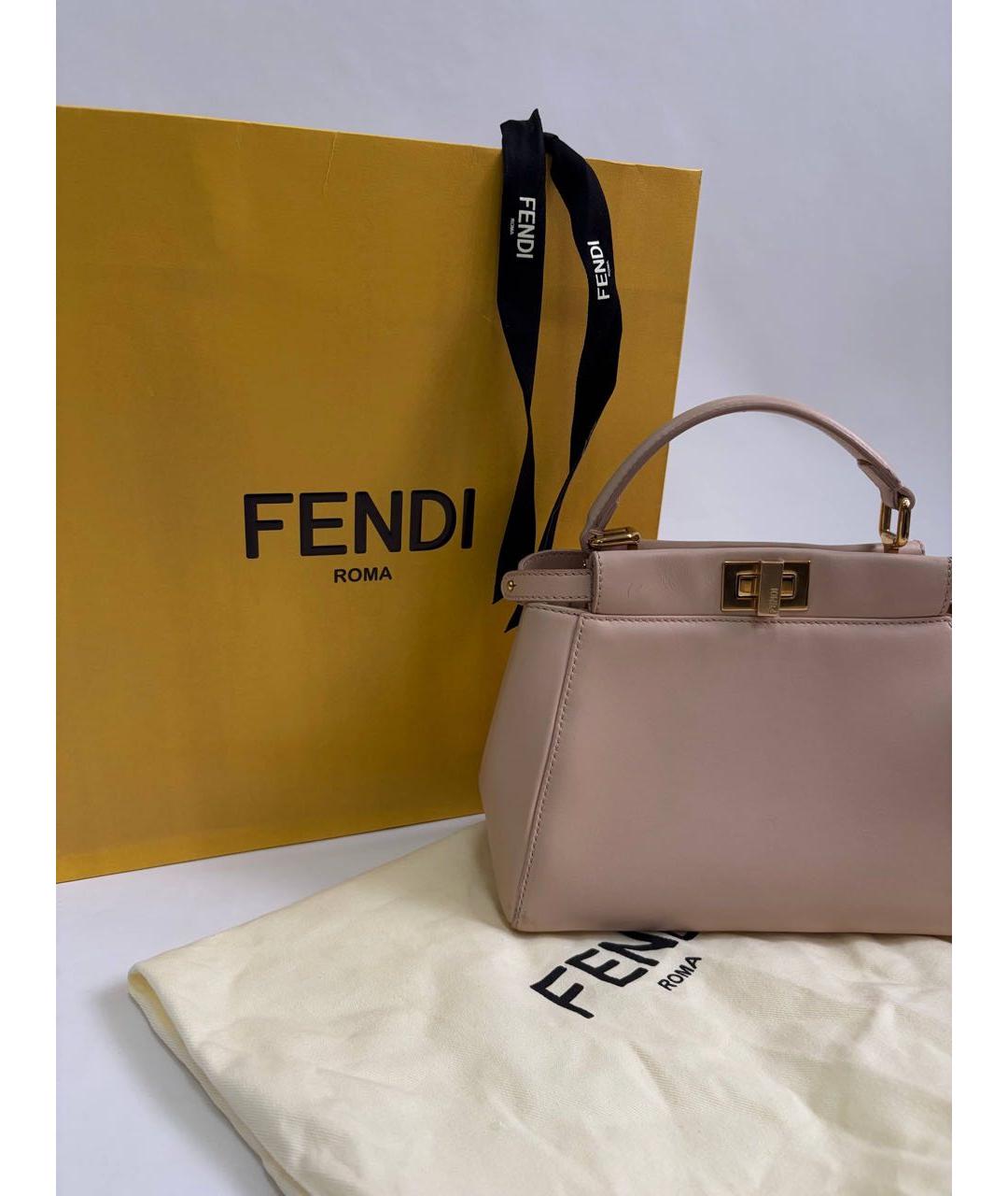 FENDI Кожаная сумка через плечо, фото 2