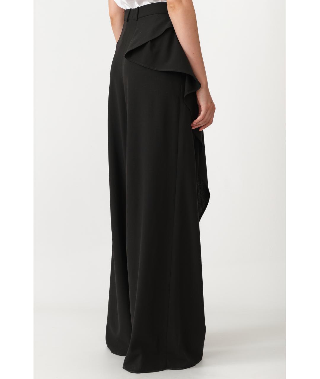 CHRISTIAN DIOR Черные шерстяные прямые брюки, фото 4