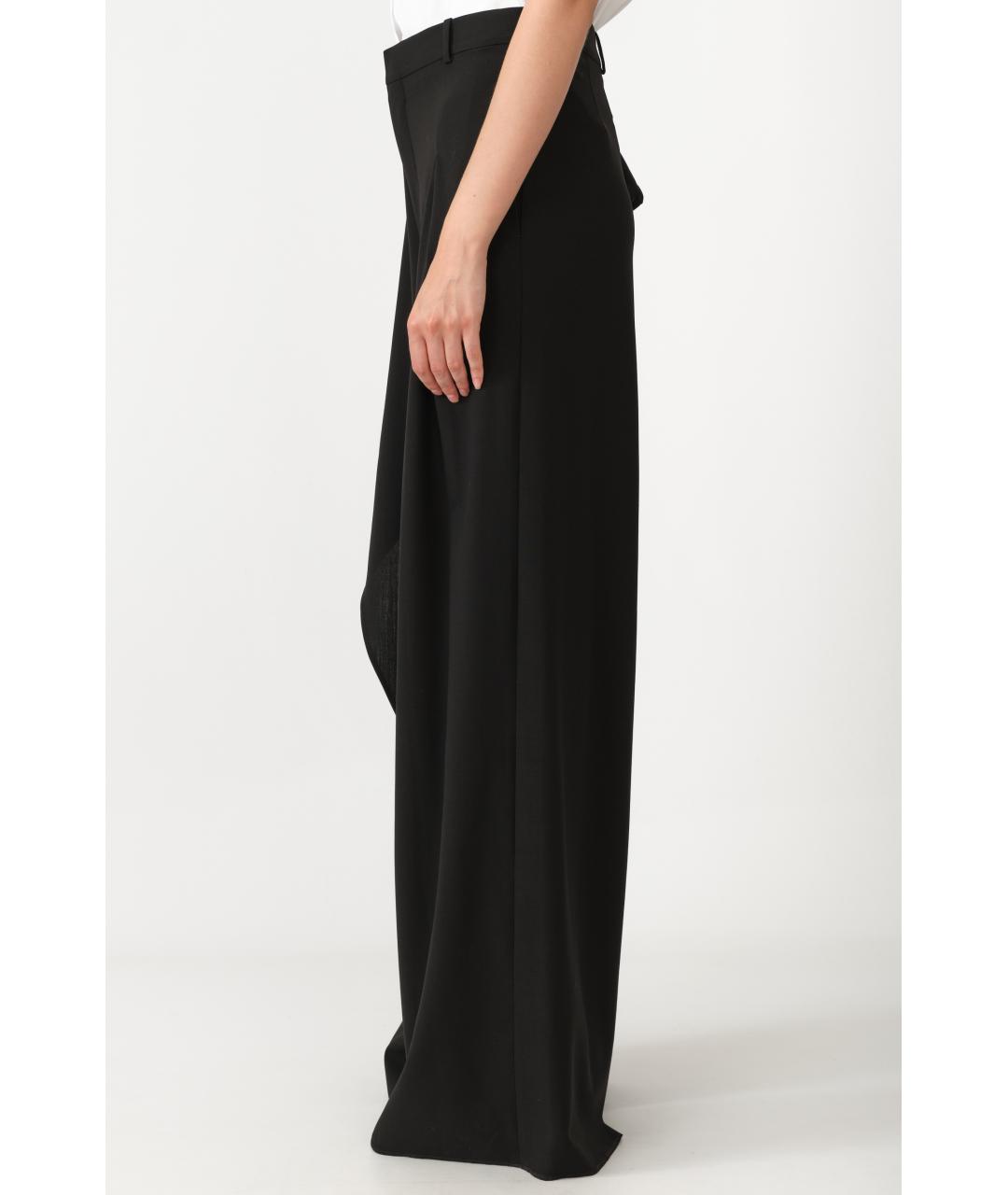 CHRISTIAN DIOR Черные шерстяные прямые брюки, фото 2