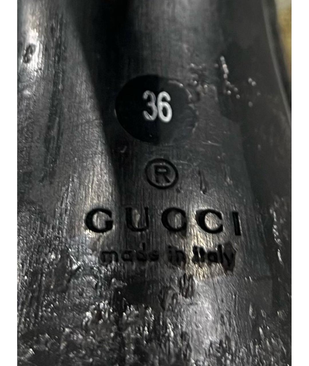 GUCCI Бежевые босоножки, фото 6
