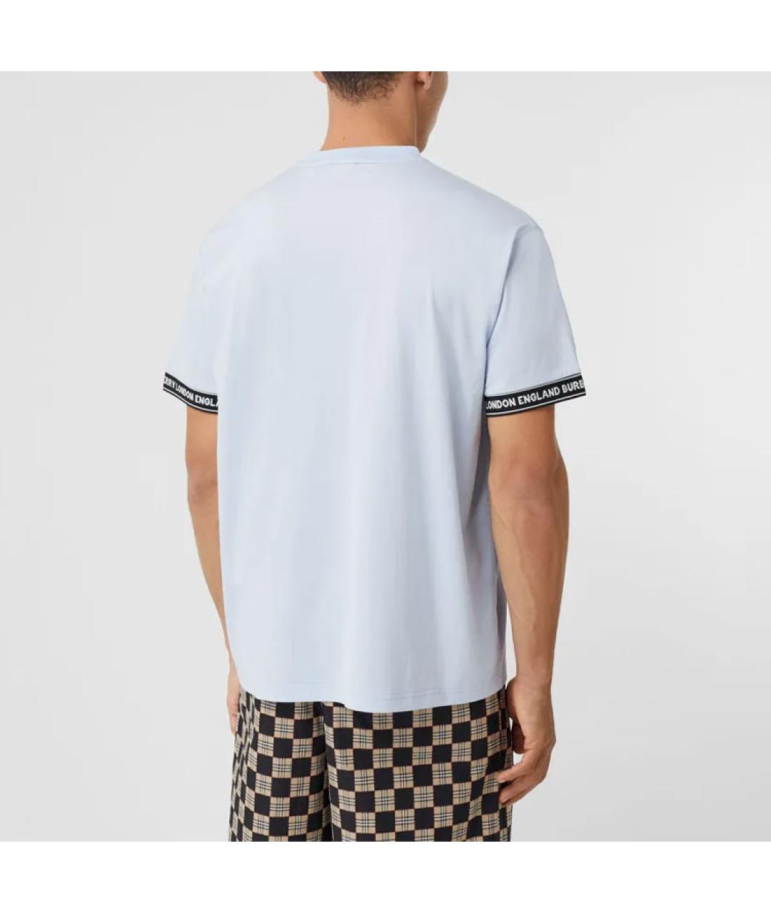 BURBERRY Голубая футболка, фото 4