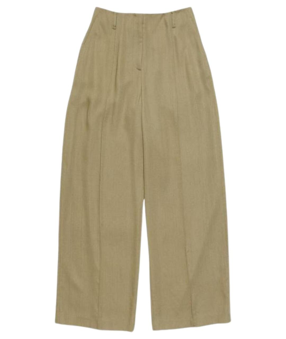 ACNE STUDIOS Бежевые прямые брюки, фото 1