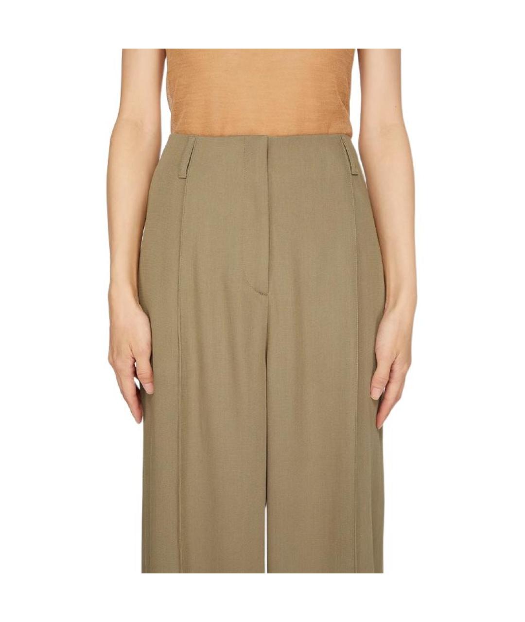 ACNE STUDIOS Бежевые прямые брюки, фото 5