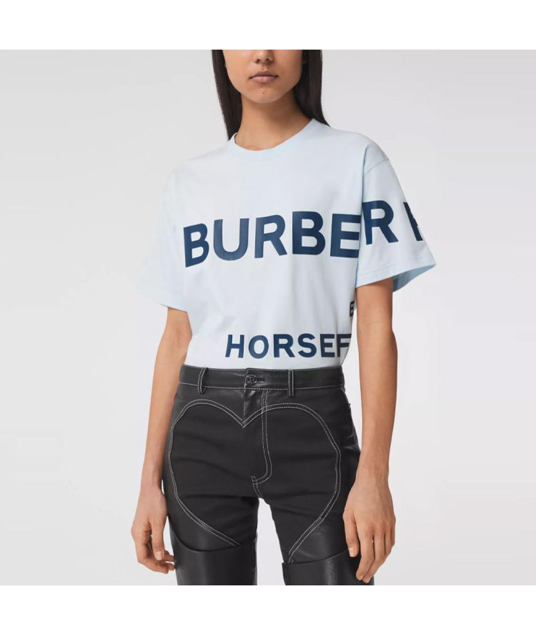 BURBERRY Голубая футболка, фото 3