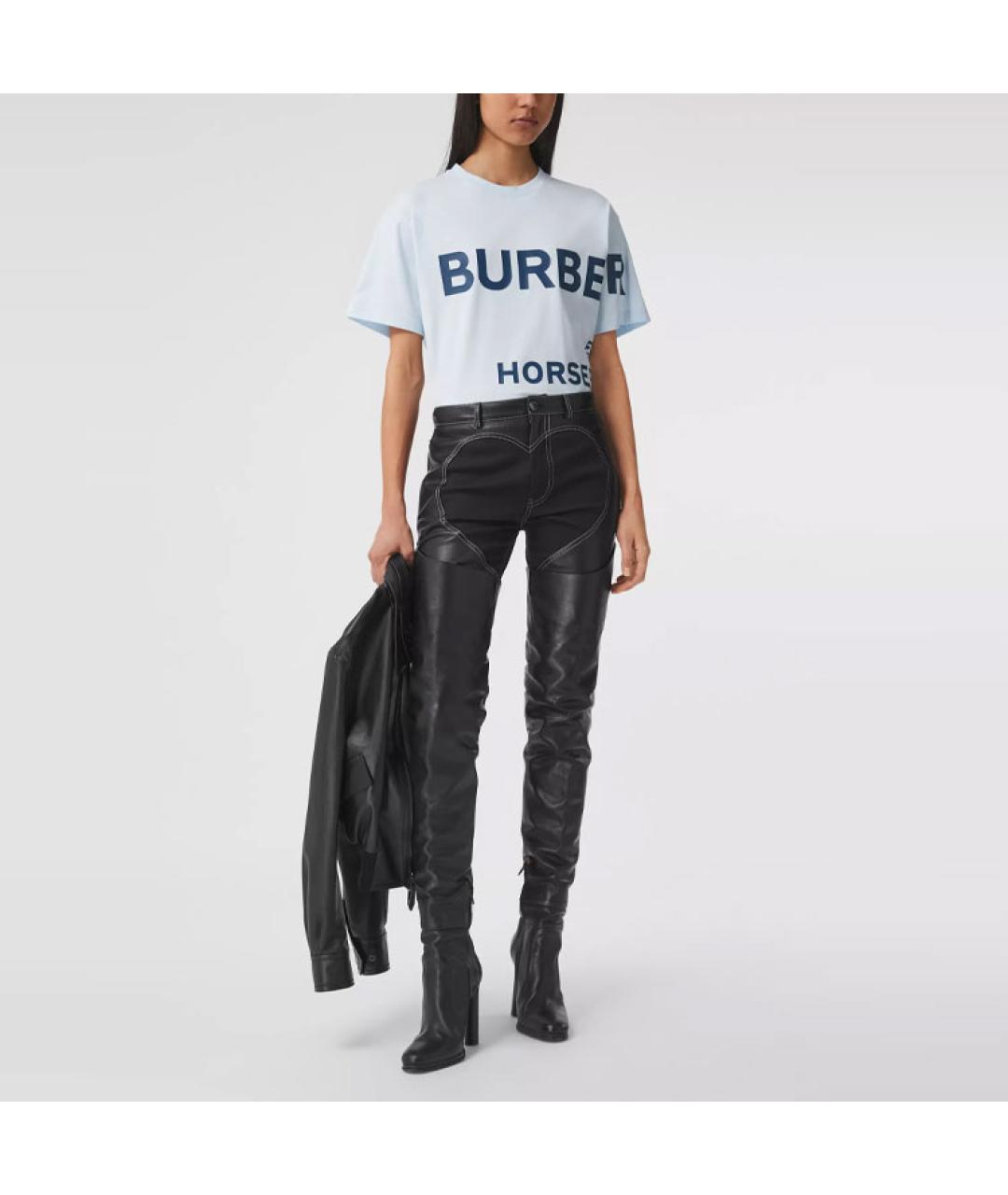BURBERRY Голубая футболка, фото 5