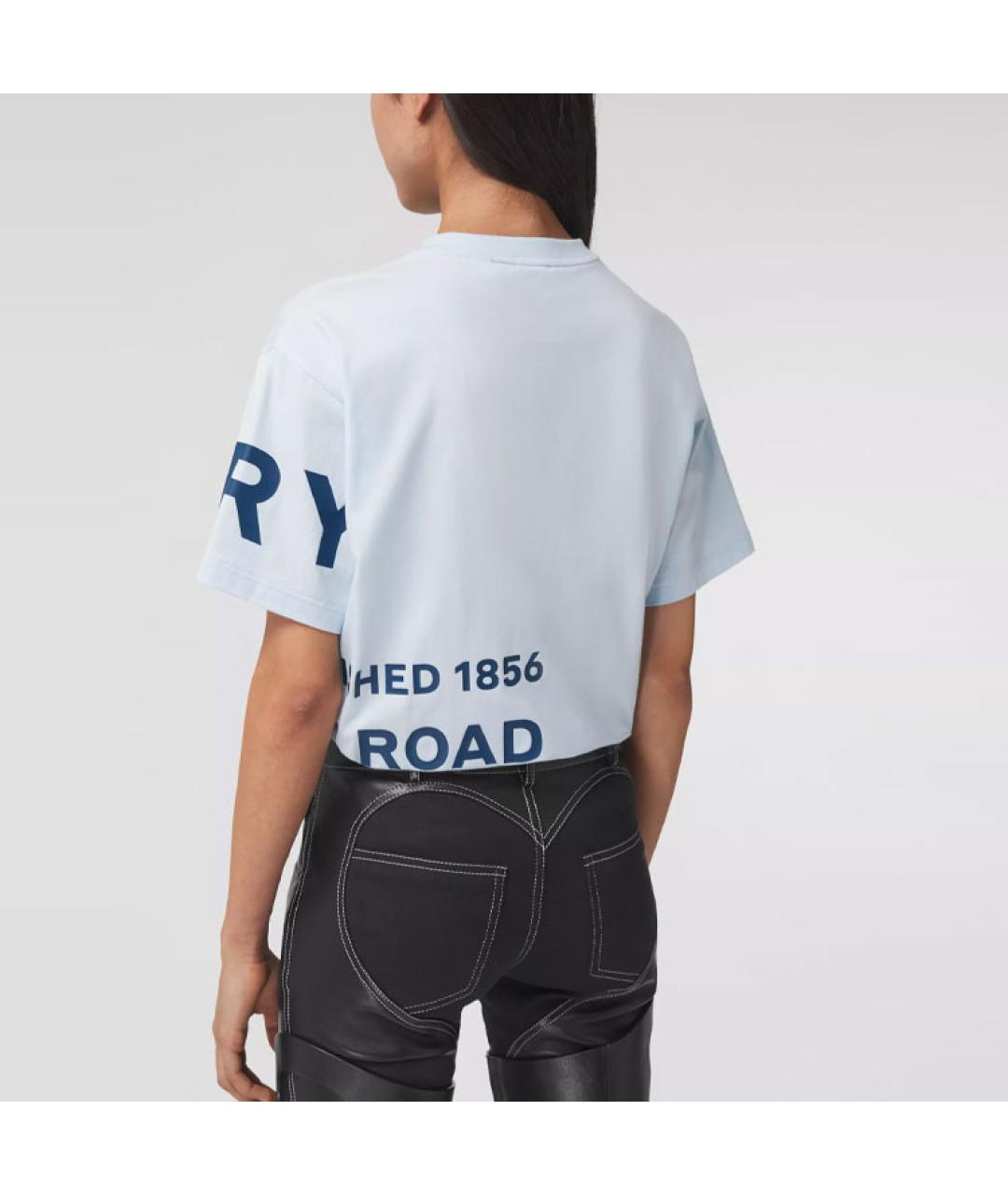 BURBERRY Голубая футболка, фото 4