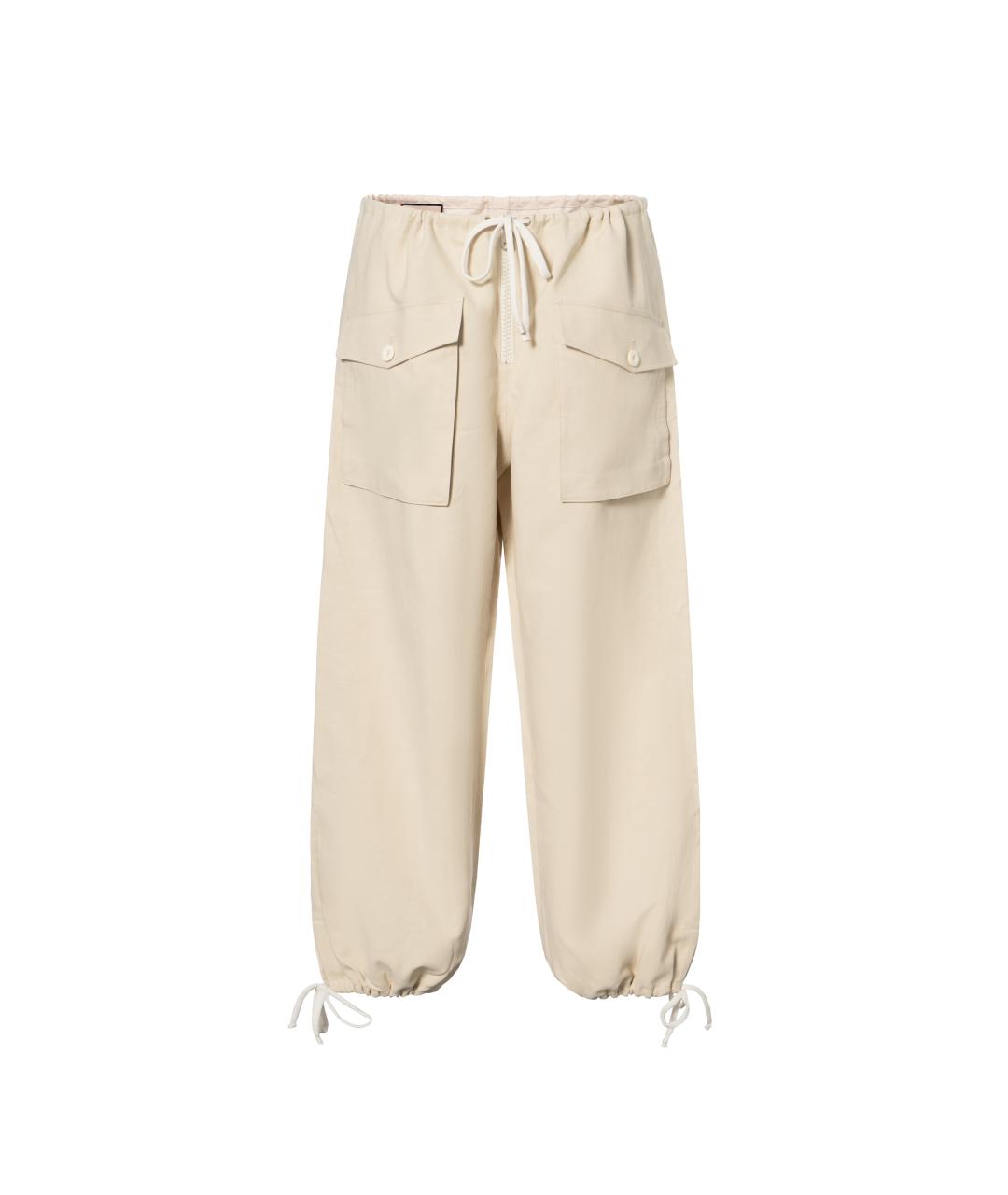 GUCCI Хаки прямые брюки, фото 1
