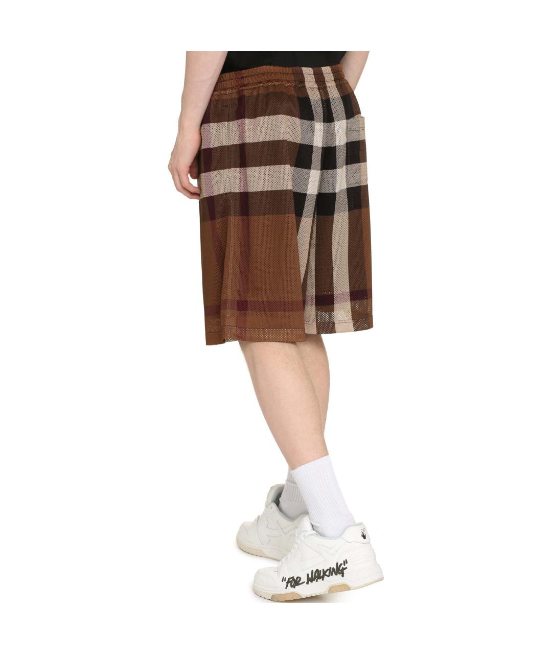BURBERRY Коричневые шорты, фото 4