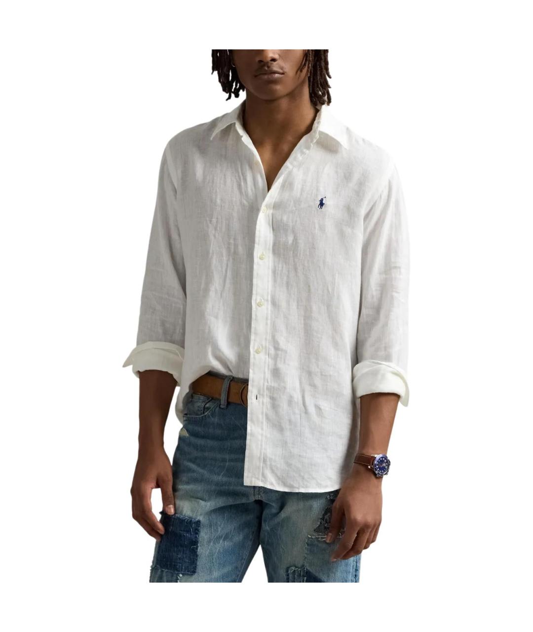 POLO RALPH LAUREN Белая классическая рубашка, фото 2
