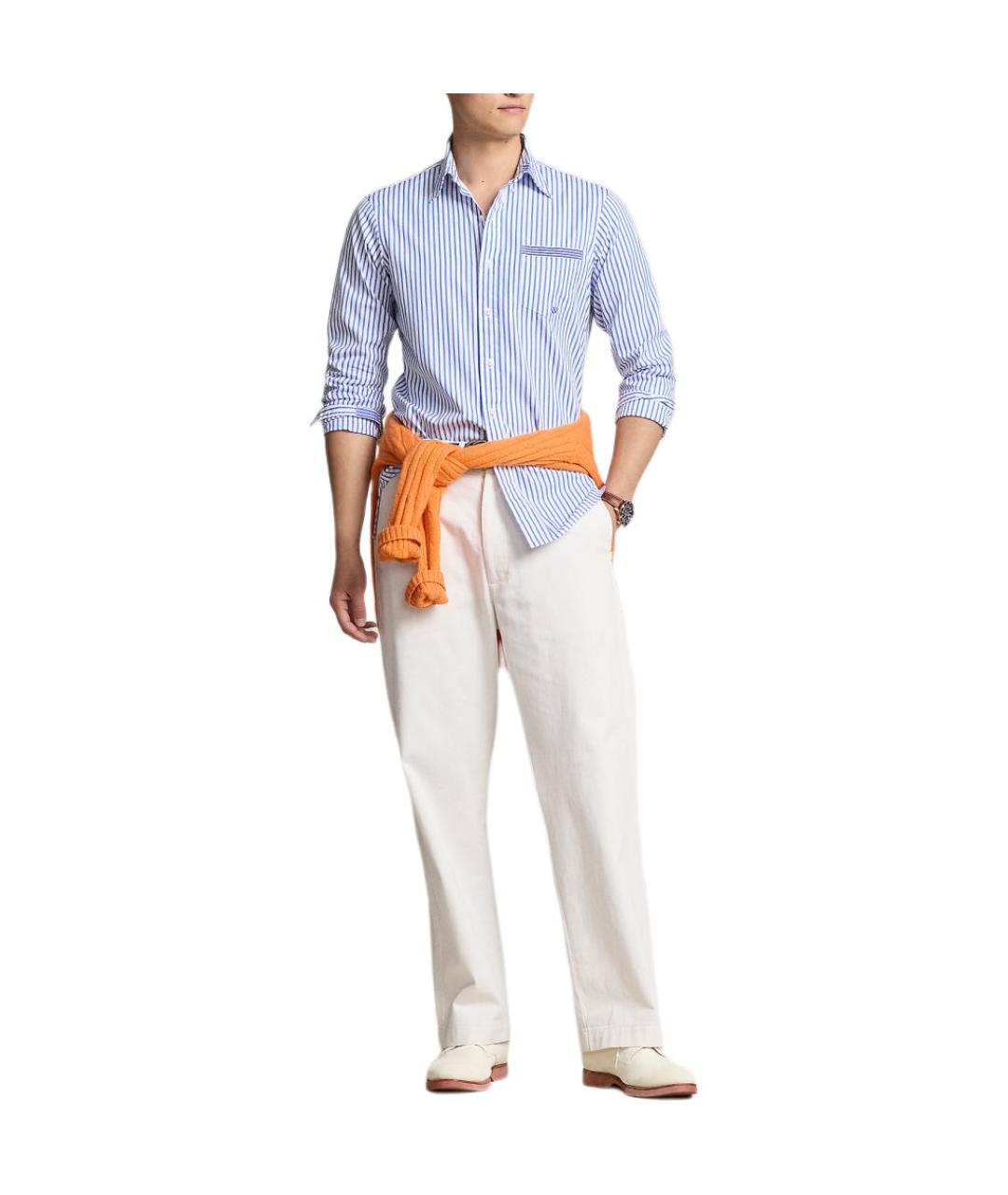 POLO RALPH LAUREN Синяя классическая рубашка, фото 4