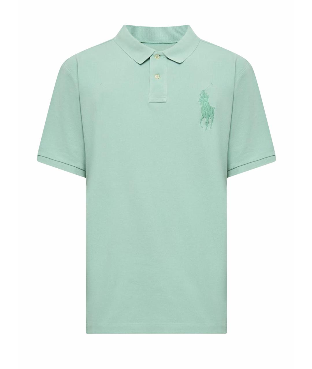 POLO RALPH LAUREN Зеленое поло с коротким рукавом, фото 1