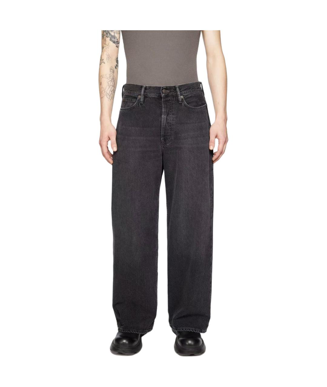 ACNE STUDIOS Черные прямые джинсы, фото 4