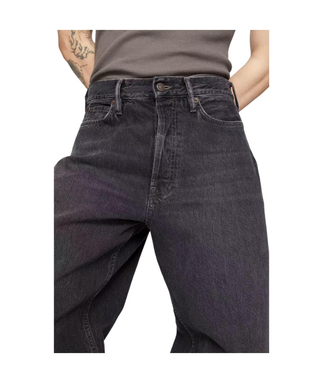 ACNE STUDIOS Черные прямые джинсы, фото 3