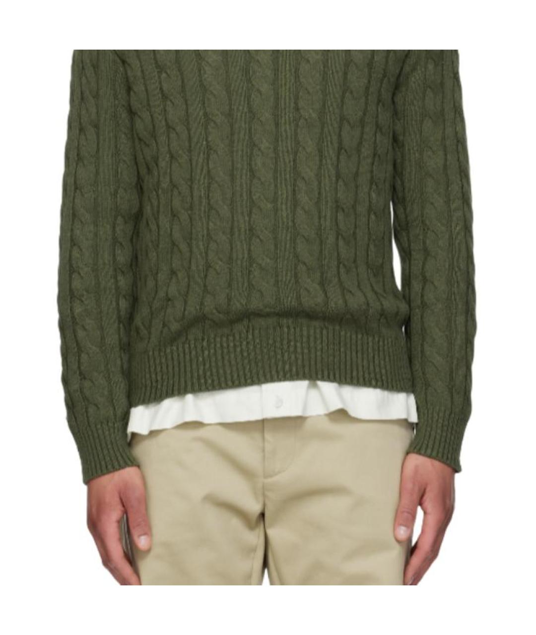 POLO RALPH LAUREN Зеленый джемпер / свитер, фото 4