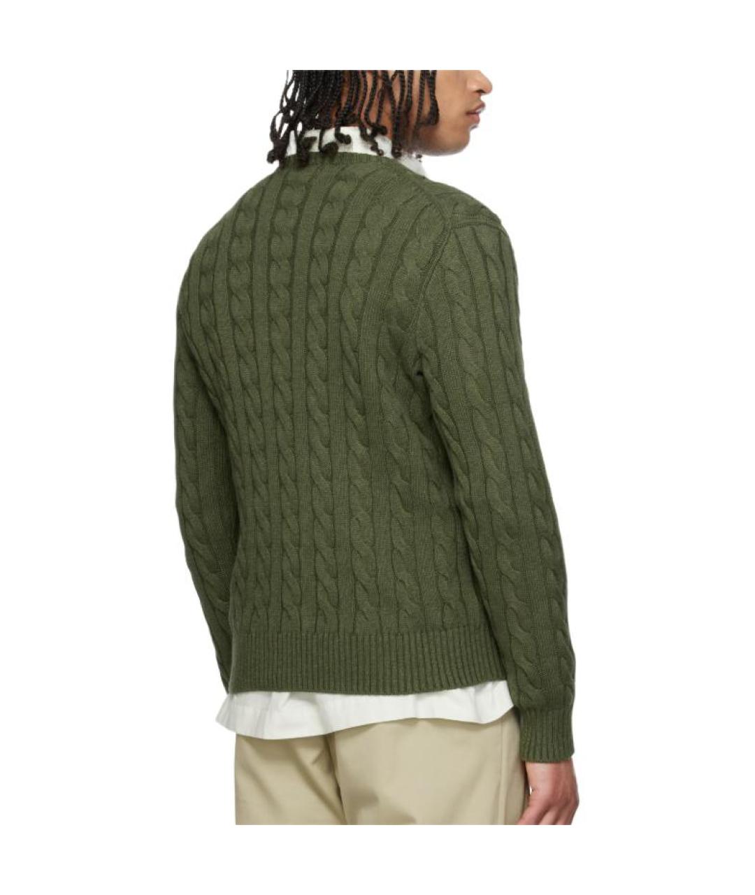 POLO RALPH LAUREN Зеленый джемпер / свитер, фото 2